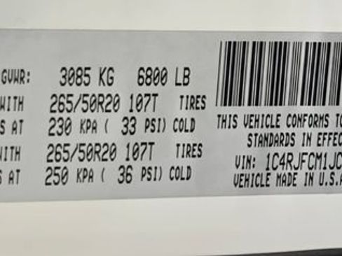 Used 2018 Jeep Grand Cherokee Overland AWD/4WD image 71