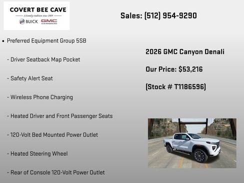 New 2026 GMC Canyon Denali AWD/4WD image 18