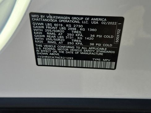 Used 2022 Volkswagen Atlas SE AWD/4WD image 28