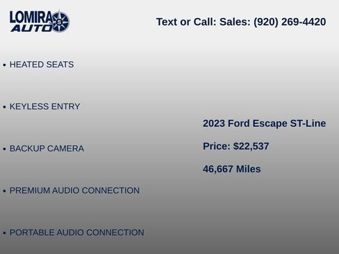 Used 2023 Ford Escape ST-Line AWD/4WD image 12
