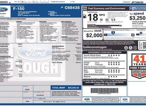 Used 2018 Ford F150 XLT w/ Equipment Group 302A Luxury AWD/4WD image 45