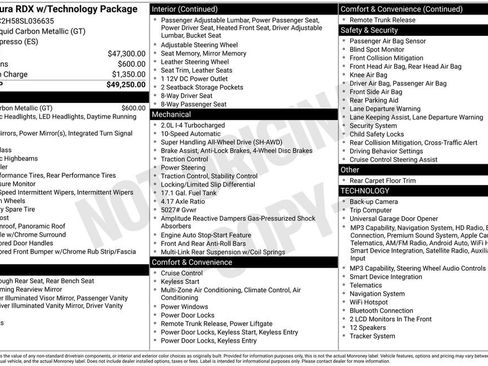 Certified 2025 Acura RDX w/ Technology Package AWD/4WD image 4