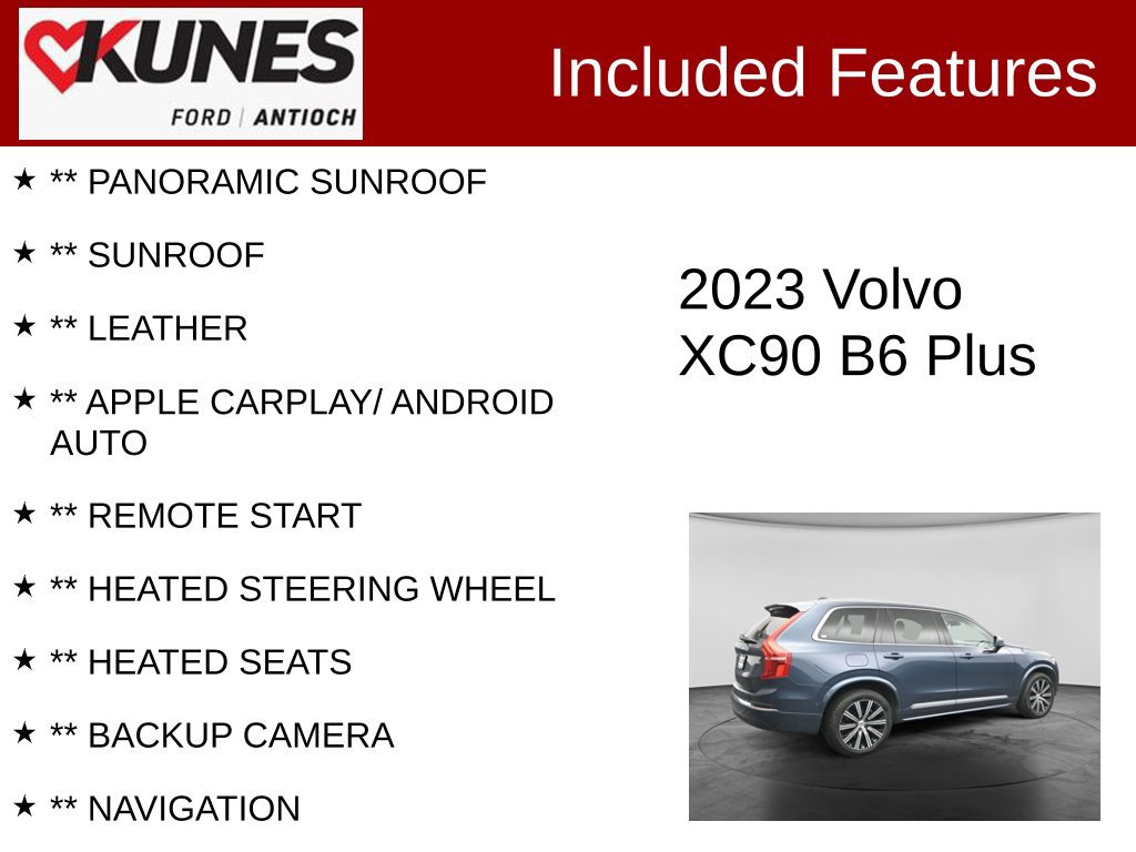 Used 2023 Volvo XC90 B6 Plus AWD/4WD image 3