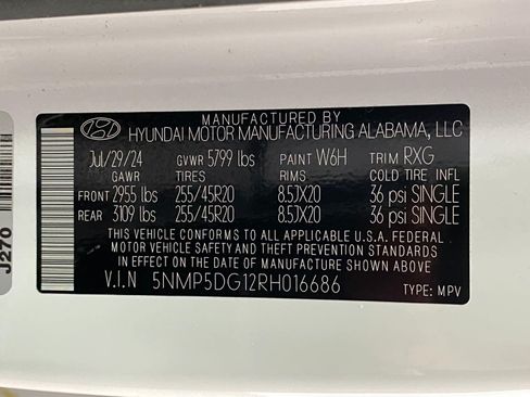Certified 2024 Hyundai Santa Fe Calligraphy AWD/4WD image 36