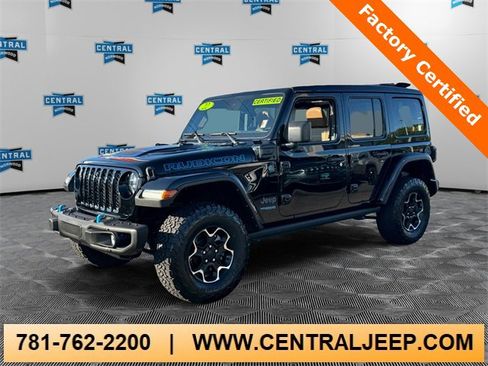 Certified 2022 Jeep Wrangler Unlimited Rubicon 4xe w/ Steel Bumper Group image 1