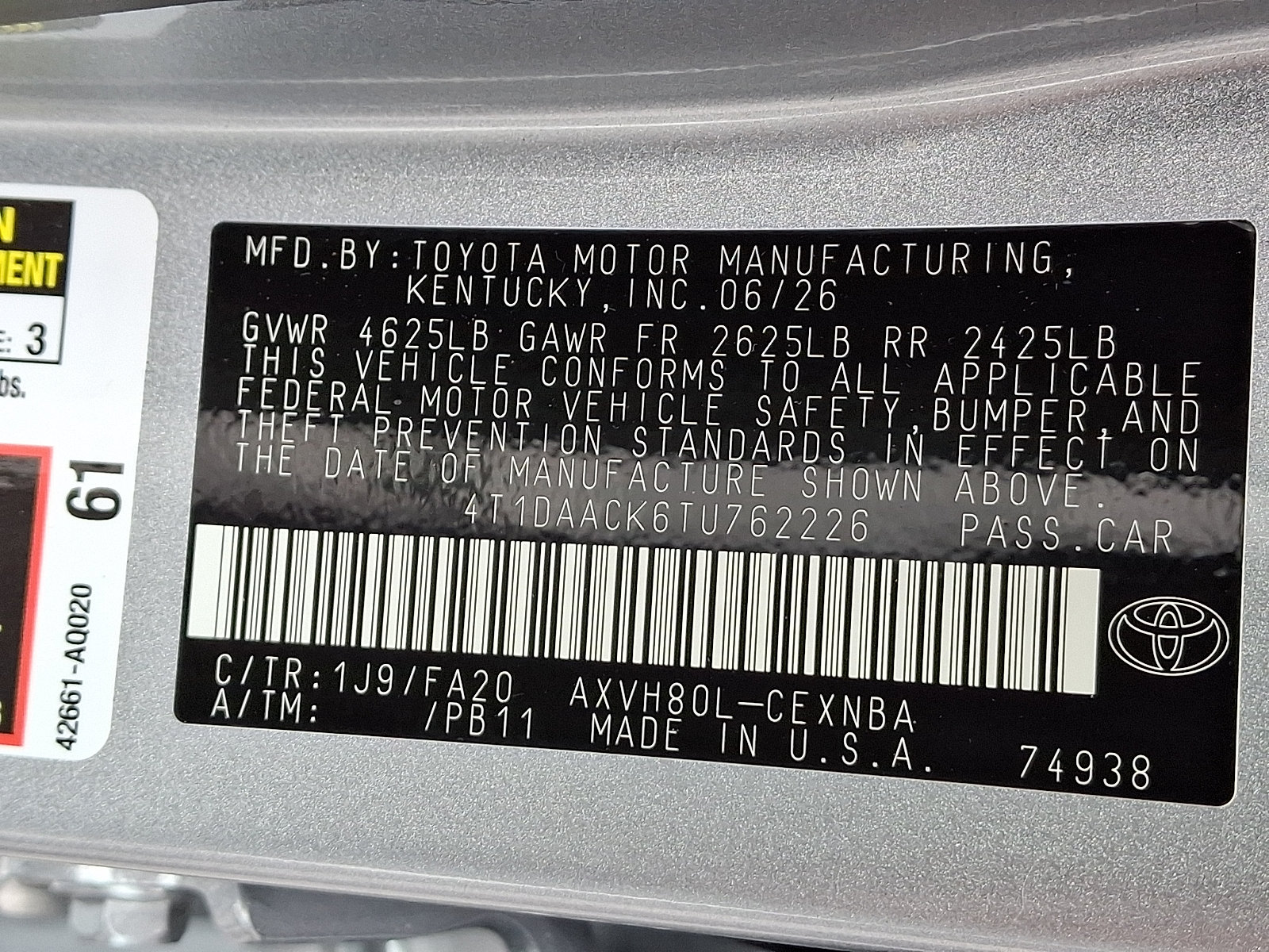 Used 2026 Toyota Camry LE w/ Convenience Package FWD image 27