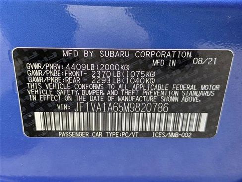 Used 2021 Subaru WRX image 25