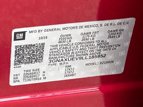 Used 2020 Chevrolet Equinox LT AWD/4WD image 46