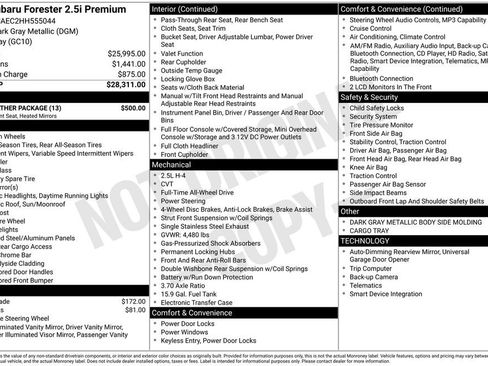 Used 2017 Subaru Forester 2.5i Premium w/ All-Weather Package image 2