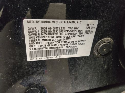 Used 2017 Honda Pilot Elite image 33