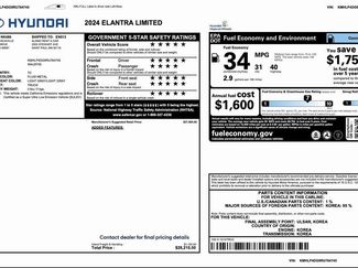 Used 2024 Hyundai Elantra Limited video 2