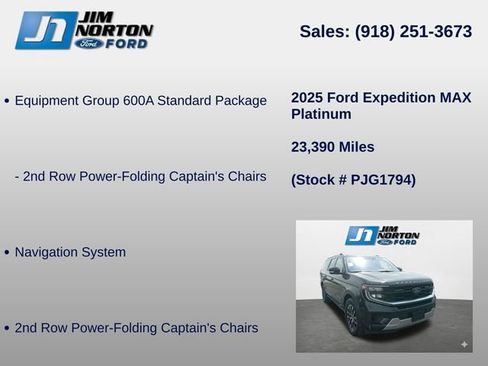 Used 2025 Ford Expedition Max Platinum AWD/4WD image 8