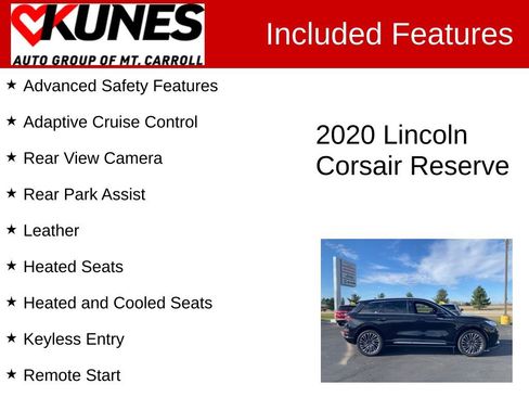 Used 2020 Lincoln Corsair Reserve w/ Equipment Group 202A image 3