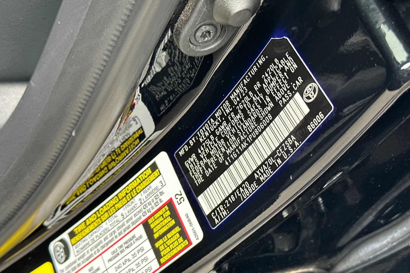 Used 2023 Toyota Camry SE FWD image 27