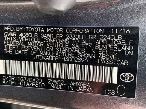 Used 2017 Toyota Prius Prime Premium w/ Carpet Mat Package image 25