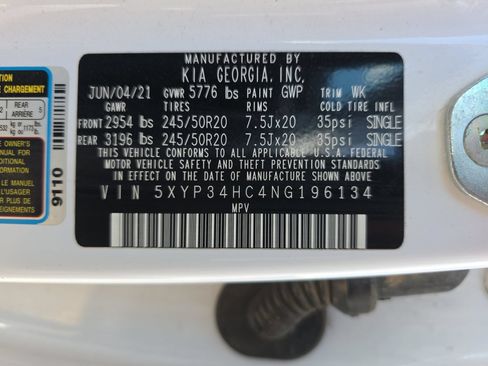 Used 2022 Kia Telluride EX w/ EX Premium Package FWD image 10
