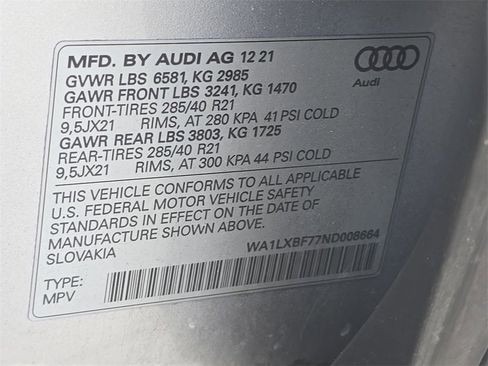 Certified 2022 Audi Q7 3.0T Premium Plus image 30