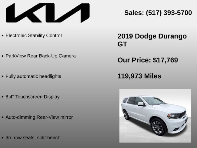 Used 2019 Dodge Durango GT AWD/4WD image 10