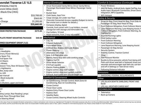 Used 2022 Chevrolet Traverse LS image 32