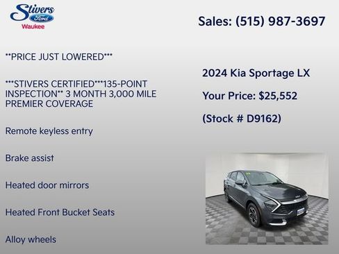 Used 2024 Kia Sportage LX AWD/4WD image 8