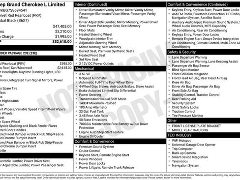 Used 2025 Jeep Grand Cherokee L Limited AWD/4WD image 40