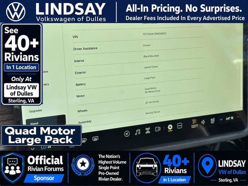 Used 2022 Rivian R1T Launch Edition AWD/4WD image 26