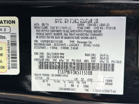 Used 2019 Ford Mustang GT Premium w/ Equipment Group 401A RWD image 32