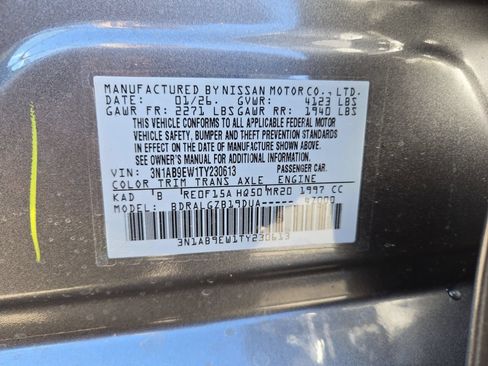 New 2026 Nissan Sentra SL w/ Floor Mat Package FWD image 40