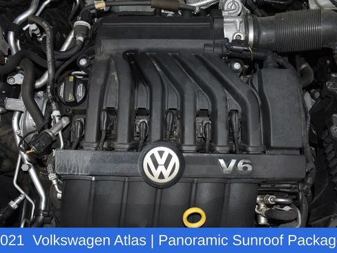 Used 2021 Volkswagen Atlas SE w/ Panoramic Sunroof Package AWD/4WD image 7