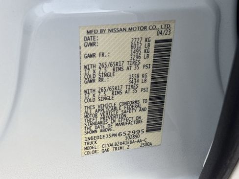 Used 2023 Nissan Frontier SV w/ Technology Package image 34