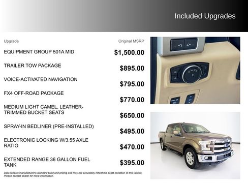 Used 2016 Ford F150 Lariat w/ Equipment Group 501A Mid AWD/4WD image 5