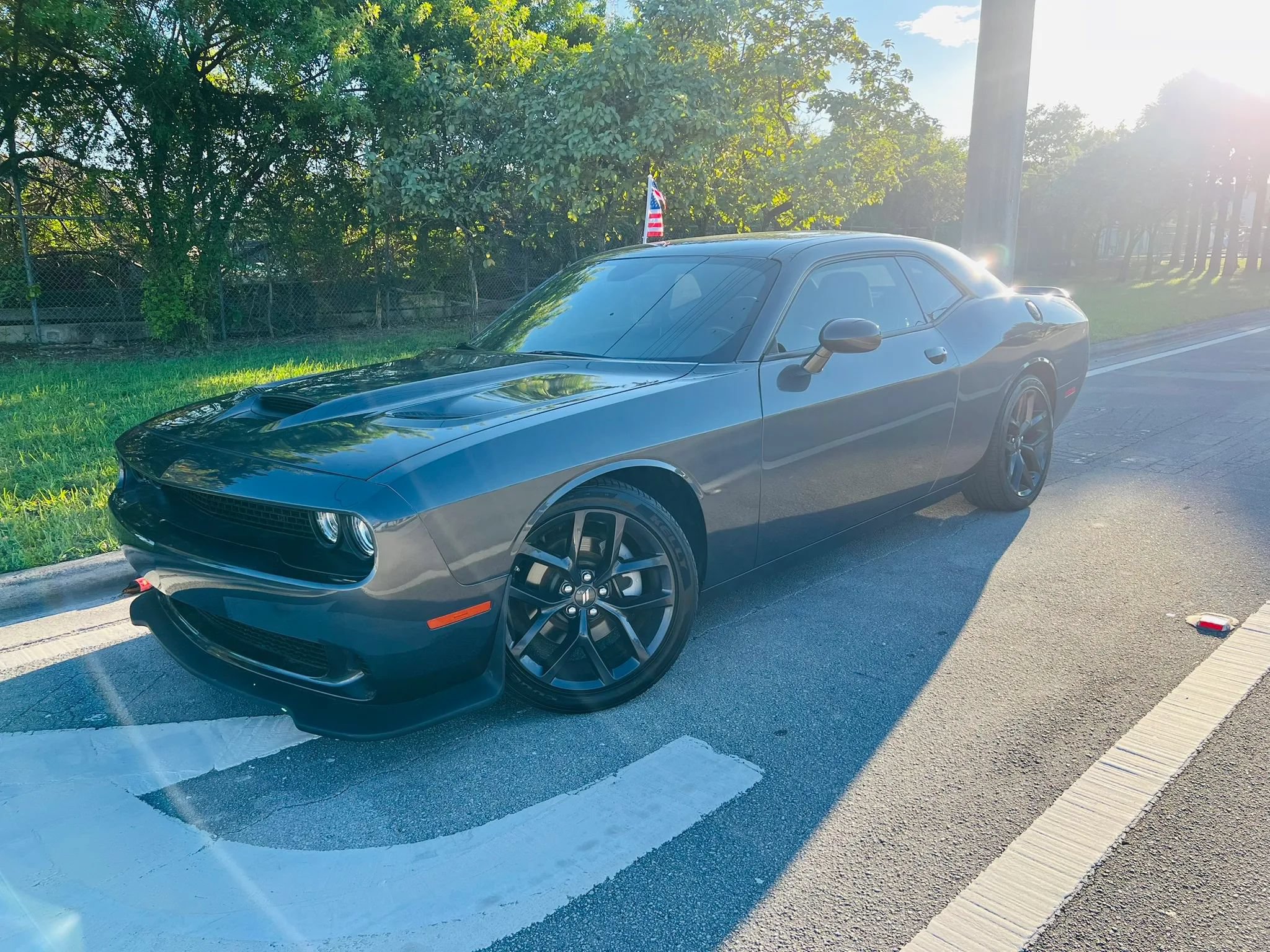 Used 2022 Dodge Challenger R/T w/ Blacktop Package RWD image 1