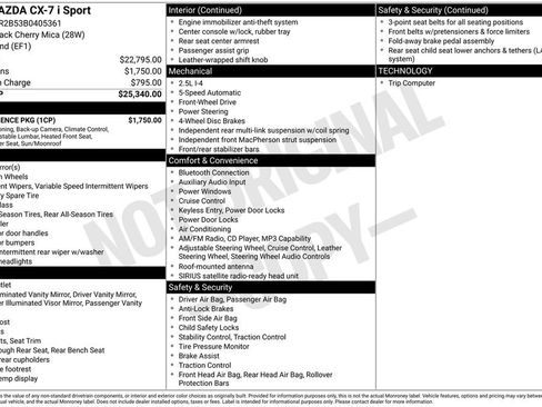 Used 2011 MAZDA CX-7 i Sport w/ Convenience Pkg FWD image 2