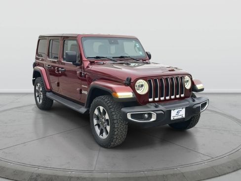 Used 2021 Jeep Wrangler Unlimited Sahara w/ Uconnect 4C Nav & Sound Group image 1