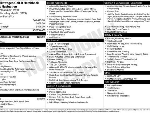 Used 2019 Volkswagen Golf R DCC & Navigation 4Motion image 10