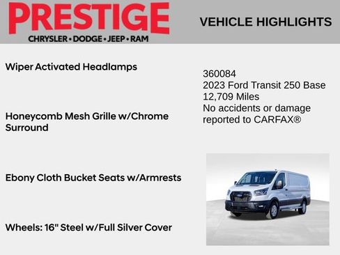 Used 2023 Ford Transit 250 Base w/ Exterior Upgrade Package image 4