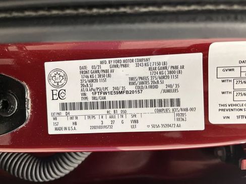 Used 2021 Ford F150 Lariat w/ Equipment Group 502A High image 47