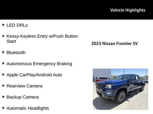 Used 2023 Nissan Frontier SV w/ Technology Package AWD/4WD image 26