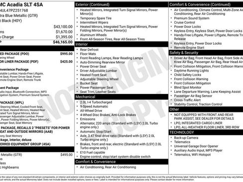 Used 2023 GMC Acadia SLT w/ Preferred Package image 49