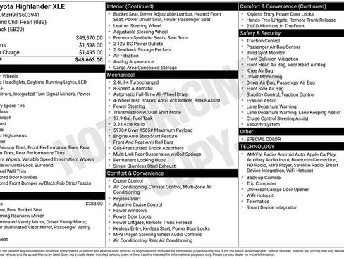 New 2026 Toyota Highlander XLE image 28