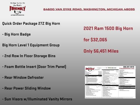 Used 2021 RAM 1500 Big Horn AWD/4WD image 3