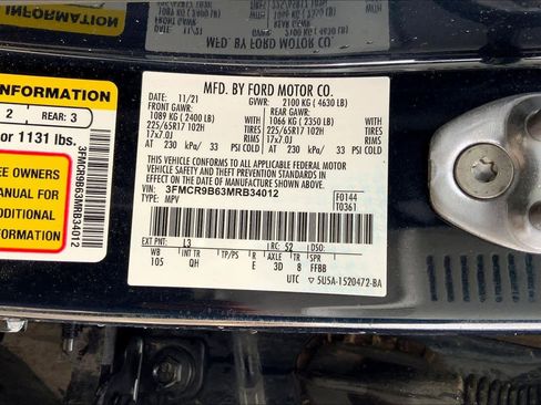 Certified 2021 Ford Bronco Sport Big Bend w/ Big Bend Package (96B) image 36