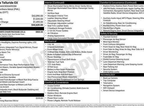 Certified 2025 Kia Telluride EX w/ EX Captain's Chair Package FWD image 2