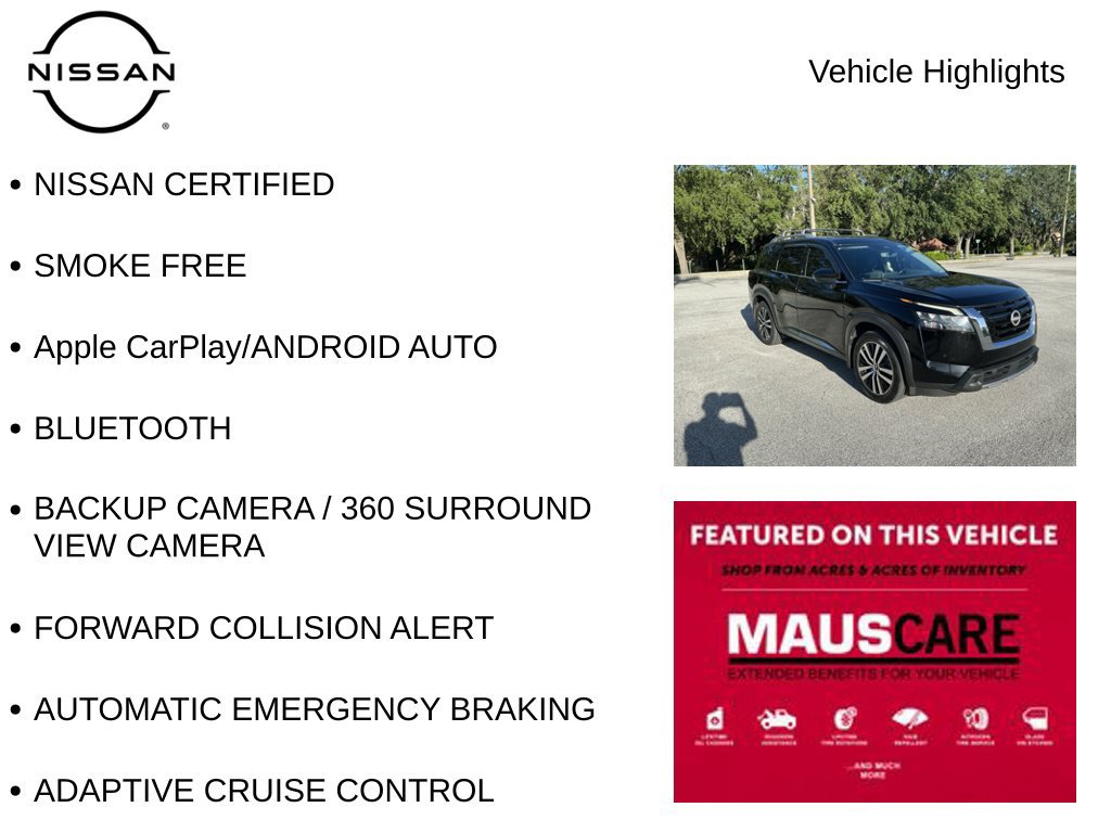 Certified 2024 Nissan Pathfinder Platinum w/ Cargo Package FWD image 8