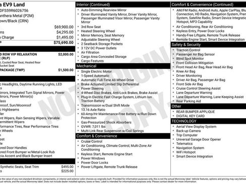 Certified 2024 Kia EV9 Land AWD/4WD image 10