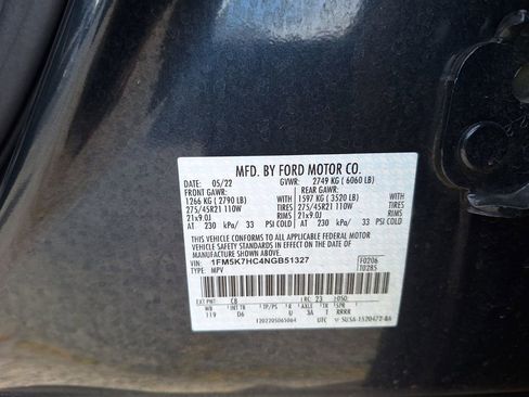 Used 2022 Ford Explorer Platinum w/ Equipment Group 601A RWD image 34