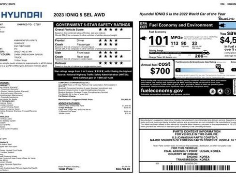 Used 2023 Hyundai Ioniq 5 SEL w/ Cargo Package AWD/4WD image 22
