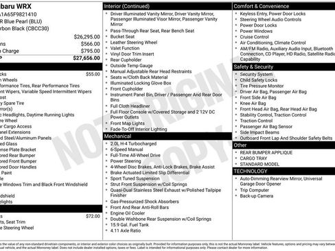 Used 2015 Subaru WRX image 3