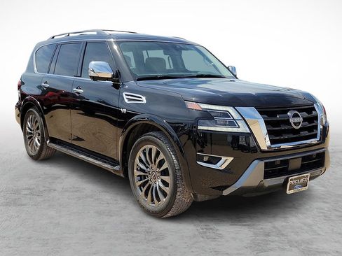 Used 2021 Nissan Armada Platinum w/ Captain's Chairs Package AWD/4WD image 1