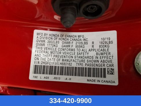 Used 2020 Honda Civic Touring image 31